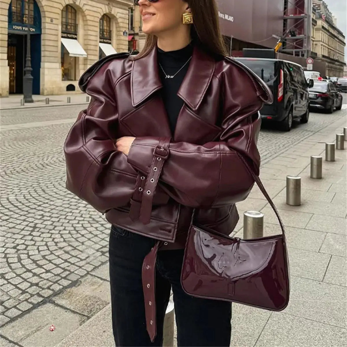 Burgundy Luxe Jacket