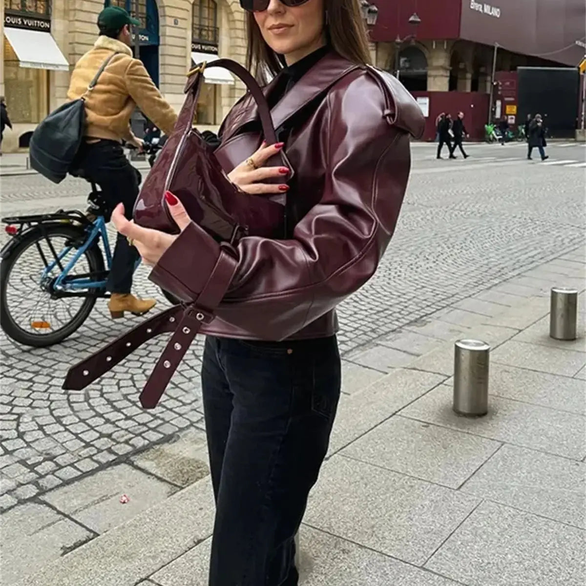 Burgundy Luxe Jacket