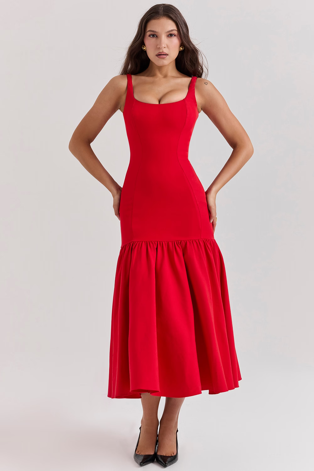 Scarlet Siren Midi Dress