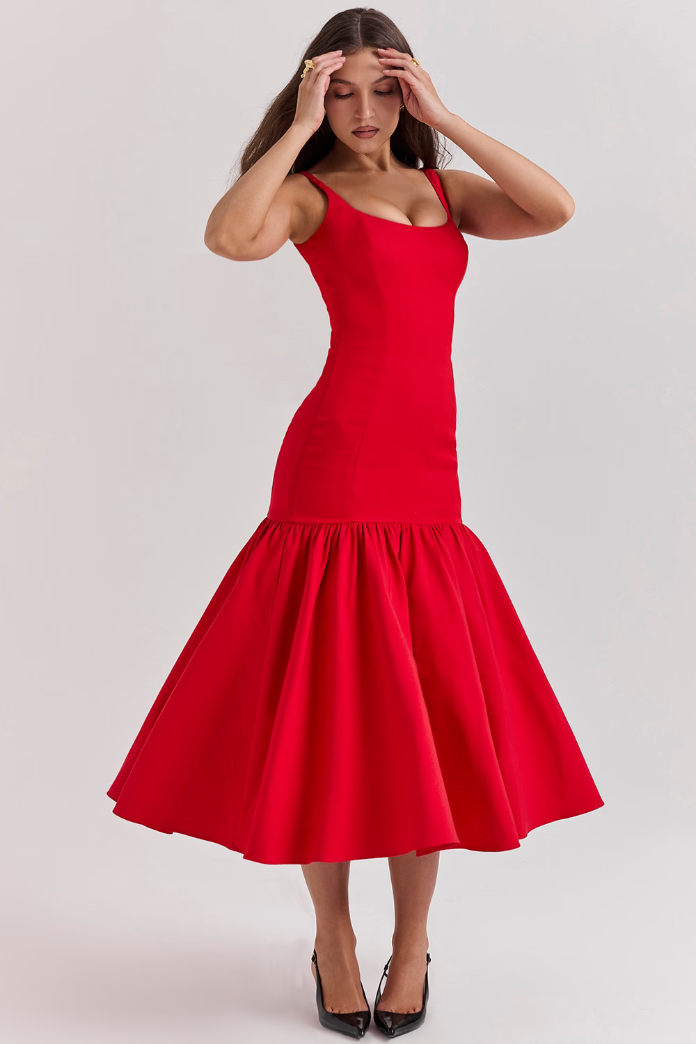 Scarlet Siren Midi Dress